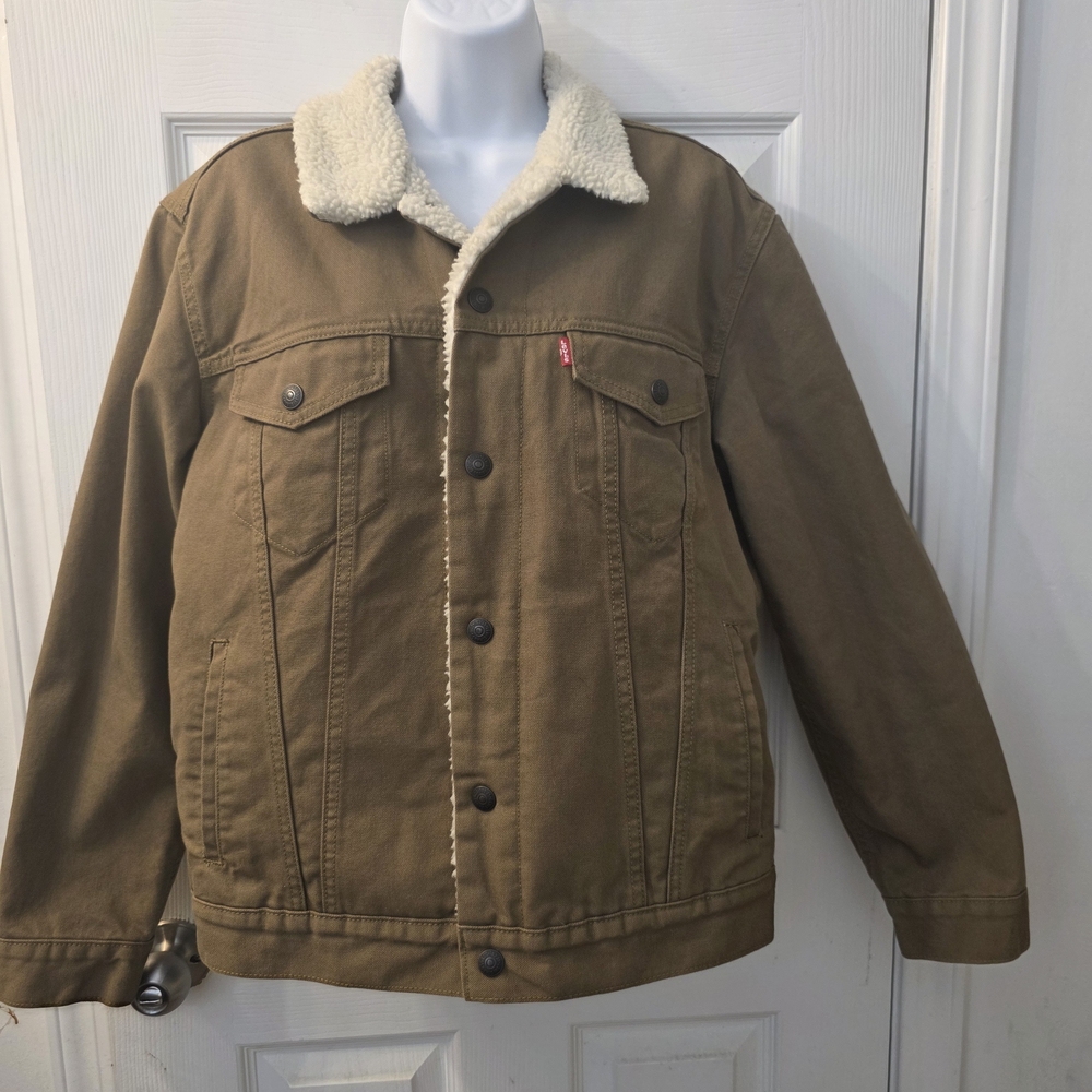 Levi's Tan Sherpa Collar Jacket